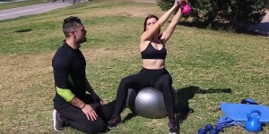 Entrenamiento fitball ejercicio 1 b