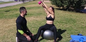 Entrenamiento fitball ejercicio 1
