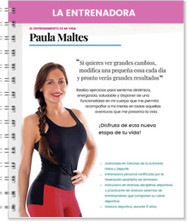 La entrenadora Paula Maltes