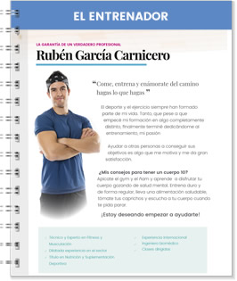 El entrenador Ruben García Carnicero